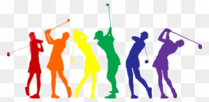 Clip Art Black And White Golfer Clipart Golf Group - Golf