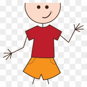 Person Clipart Stick People Clipart Drawing Pinte Free - Boy Cartoon Stick Figure