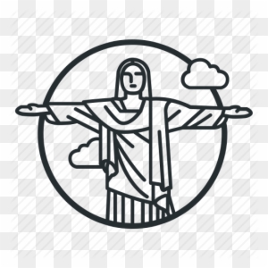 Brazil Sketch Outline Map Isolated On Stock Vector (Royalty Free)  1613053756 | Shutterstock