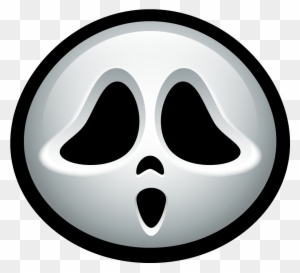 Graveyard Clipart Scary - Ghost Face Icon