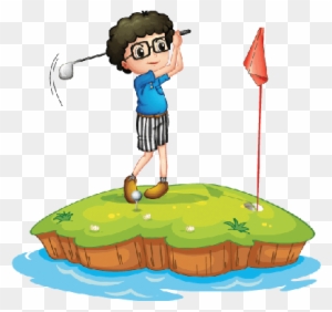 Download Free Printable Clipart And Coloring Pages - Playing Golf Clipart