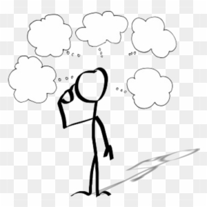 Person In Deep Thought Clipart For Kids - Thinking Animation Powerpoint