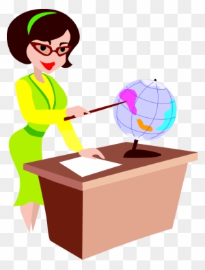 Free Teacher At Her Desk Clip Art Image From Free Clip - Art Education Gif Animation