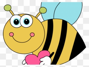 Bees Clipart Heart - Busy Bumble Bee