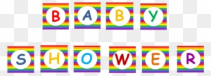 Rainbow Baby Shower Banner