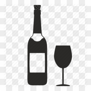 Wine Icon Png Clipart Wine Glass Champagne - Wine Bottle Icon Transparent