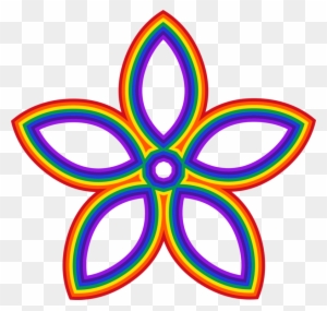 All Photo Png Clipart - Rainbow Flower Clipart Png