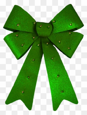 Christmas Bow Clipart - Green Ribbon Clipart - Free Transparent PNG ...