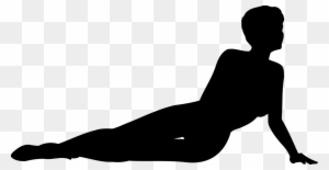 Silhouette Woman Female Computer Icons - Silhouette People Lying Png