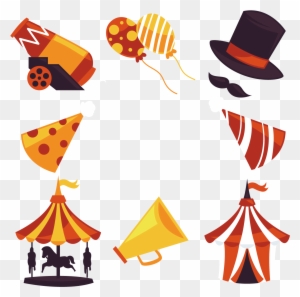 Picture Black And White Download Carnival Vector Elements - Carnival Circus Png