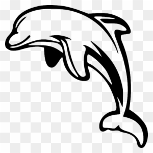 Dolphin Clipart Black And White Dolphin Clipart Black - Delfin Blanco Y Negro