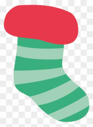 Vector Santa Socks - Stocking Vector Png