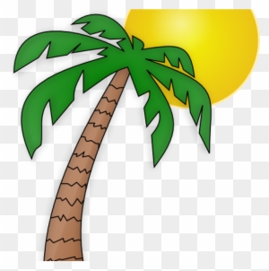 Palm Tree Clip Art Free Palm Tree Clip Art Transparent - Cartoon Palm Tree With A Coconut