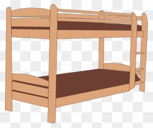 Clip Art Bunk Bed Clipart Bedside Tables Borders And - Bunk Bed Clipart