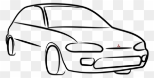 Car Vehicle Mitsubishi Motors Ford Mondeo Toyota Land - Car Picture Line Drawing