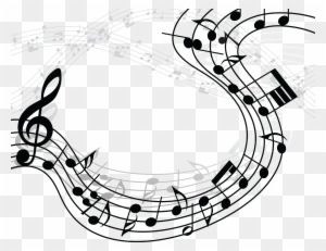 Notes Drawing Transparent Background - Transparent Background Transparent Music Note Design