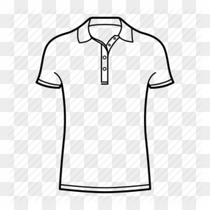 Download T Shirt Collar Icon Clipart T-shirt Collar - Polo Shirt Coloring Page