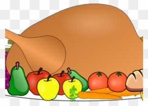 Thanksgiving Food Clipart - Thanksgiving Feast Cartoon Clipart