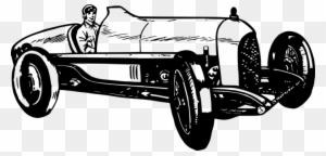 Vintage Car Wheel Auto Racing - Auto Racing