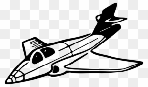 Jet Clipart Vector - Black And White Airplane - Free Transparent PNG ...