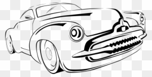 Classic Car Line Art Drawing Classic Clip Art - Classic Car Line Art