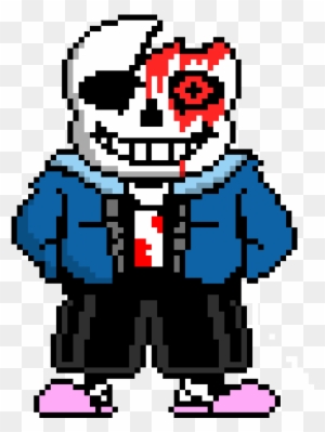 Horror Sans - Edit - Undertale Sans Pixel Art - Free Transparent PNG ...