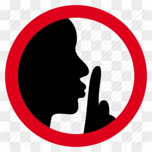 silence sign clipart