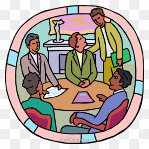 Boardroom Meeting At Conference Table Royalty Free - Meeting