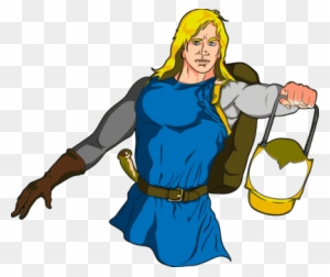 Middle Ages Art Drawing Knight Map - Male Medieval Adventurer