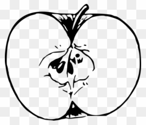 Drawing Black And White Computer Icons Line Art Apple - Apple Drawing Png