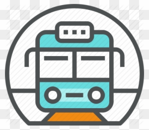 Subway Clipart Railway Station - Metro Station Icon Png
