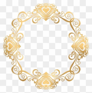 Gold Picture Frames, Pictures, Clip Art, Oval Frame, - Wedding Invitation Gold Border