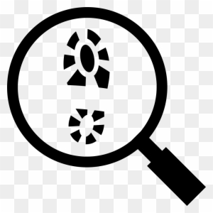 Footprint And Magnifying Glass Comments - Magnifying Glass Icon Transparent