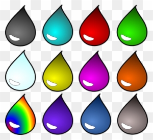 Blood Drop Liquid Liquids Oil Potion Water - Colored Water Drop Png