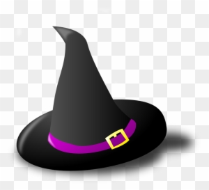 Witch Hat Clip Art - Cartoon Halloween Witch Hat