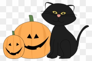 Cat Clipart Halloween - Black Cat Halloween Clip Art
