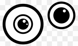Eyes Clipart Black And White - Monster Eye Clipart