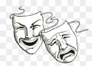 No Drama In Hockey • The Game Haus - Comedy And Tragedy Masks Clipart