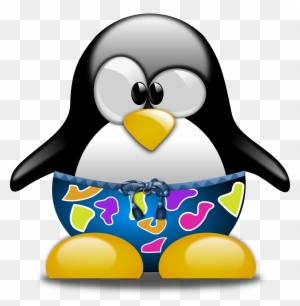 Tux With Swimming Trunks - Google Penguin 4.0 Latest Update