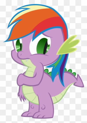 Spike Is Rainbow Dash By Kalleflaxx - Mlp Spike Is New Rainbow Dash