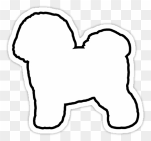 Download Bichon Frise Silhouette Waterproof Die Cut Sticker Sticker Free Transparent Png Clipart Images Download