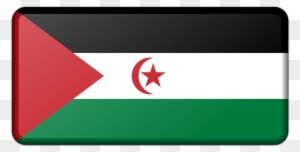 Flag Of Palestine Flag Of Western Sahara Flag Of The - Western Sahara Flag