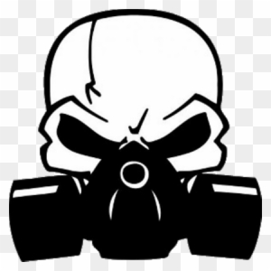 W Car Decal Roblox - Skull With Gas Mask Vector - Free Transparent PNG