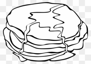 Breakfast Pancake Coloring Book Colouring Pages Fried - Breakfast Food Clip Art Black And White