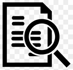 Document Search Interface Symbol Vector - Document Search Icon
