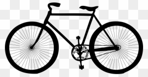 City Bicycle Cycling Silhouette Download - Bicycle Png Black And White