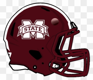 Football Uniform Tracker - Mississippi State Bulldogs Helmet