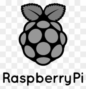 Rasberry Pi Logo Custom Bw - Raspberry Pi Python Logo