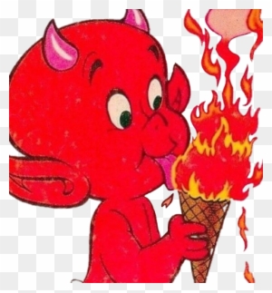 Devil Eating Ice Cream - Free Transparent PNG Clipart Images Download