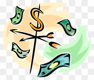 Weather Vane With Dollar Bills Royalty Free Vector - Illustration